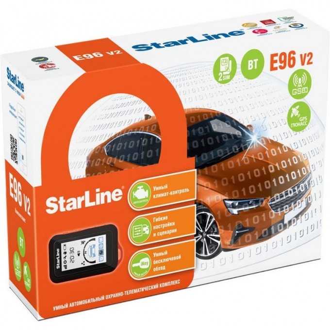 Сигнализация STARLINE E96 V2 BT ECO 2CAN+4LIN 2SIM GSM 59497 Сигнализация STARLINE E96 V2 BT ECO 2CAN+4LIN 2SIM GSM 59497